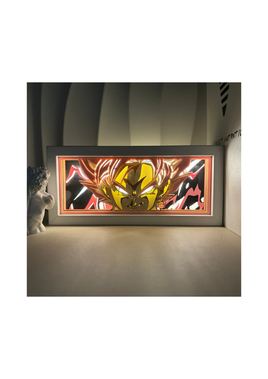 dragon ball light box - Black Goku super saiyan