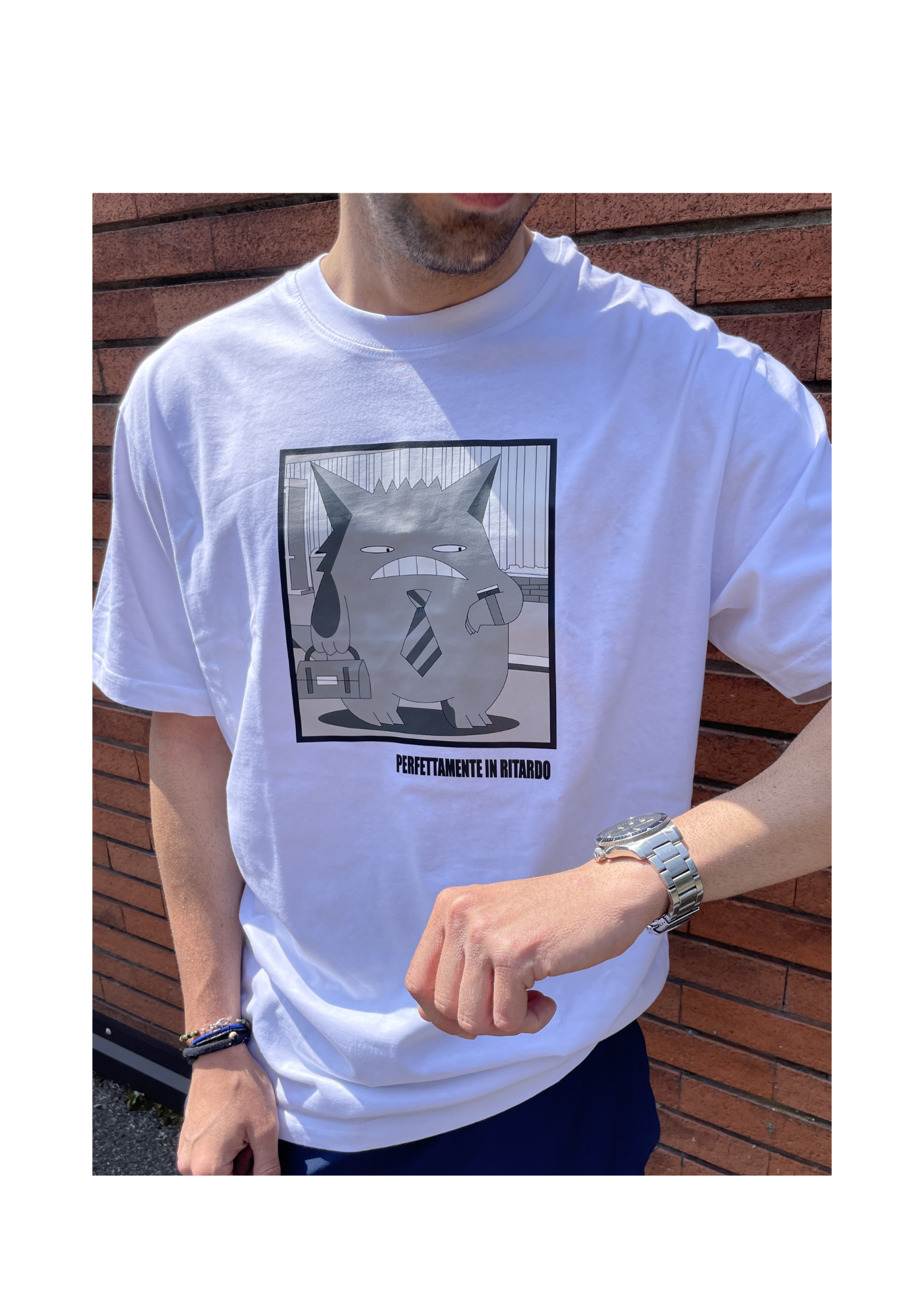 T-SHIRT POKEMON - GENGAR IS LATE -