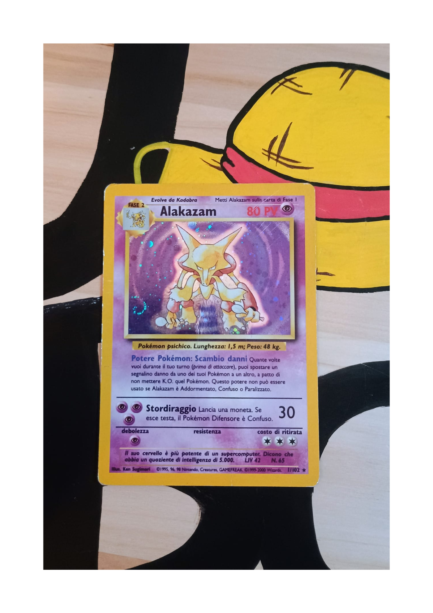 Alakazam (BS 1) - holo rare - ITA