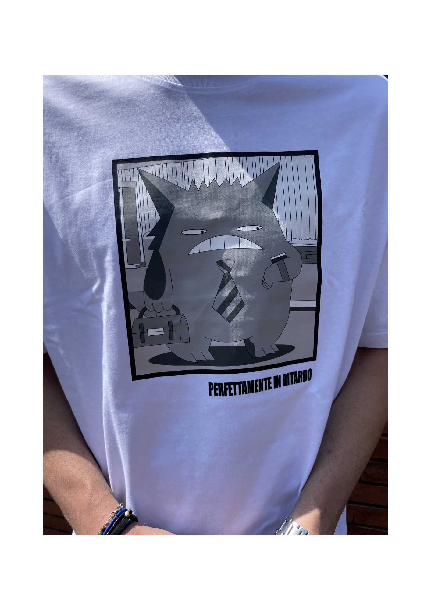 T-SHIRT POKEMON - GENGAR IS LATE -