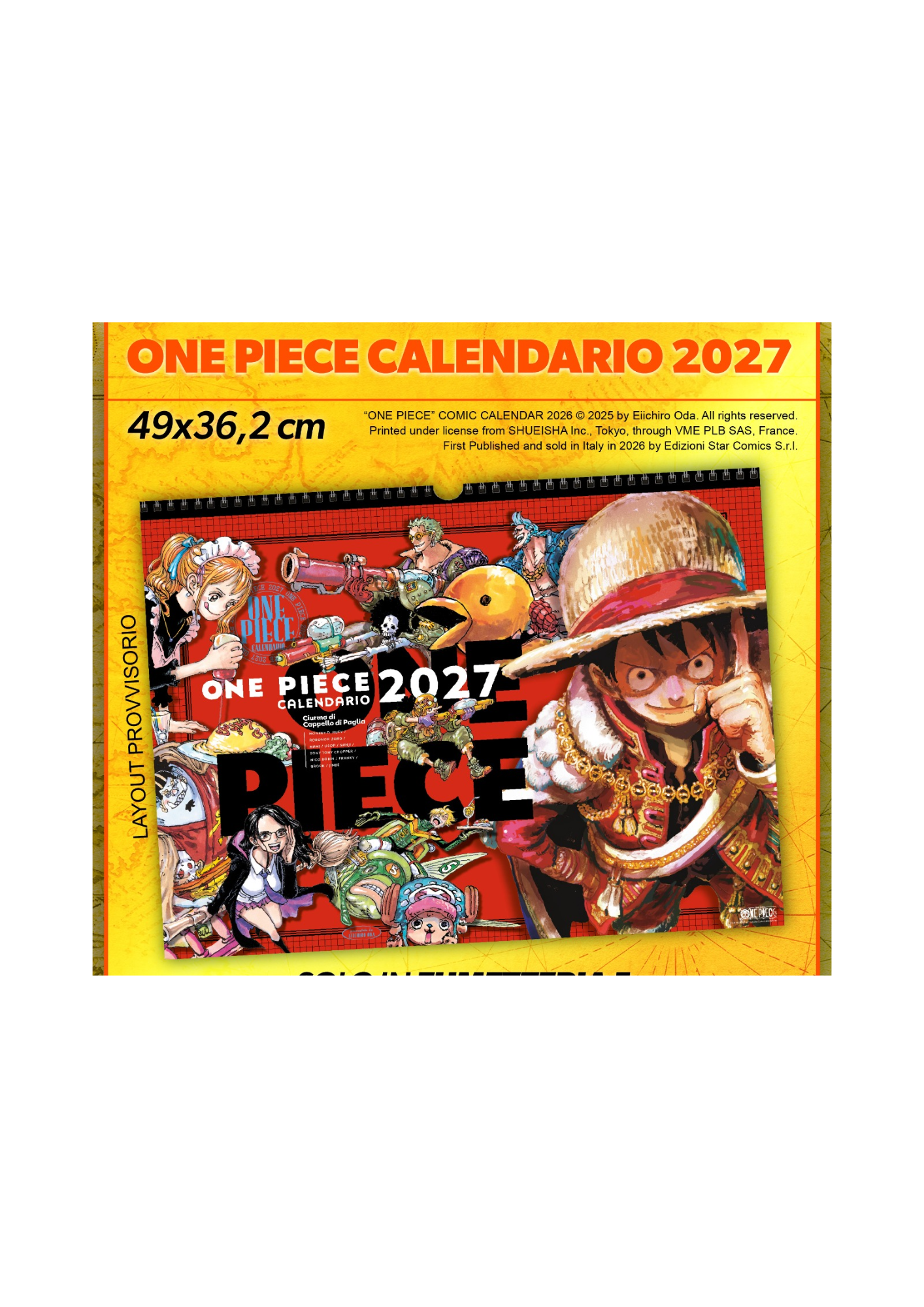 One Piece - CALENDARIO 2027