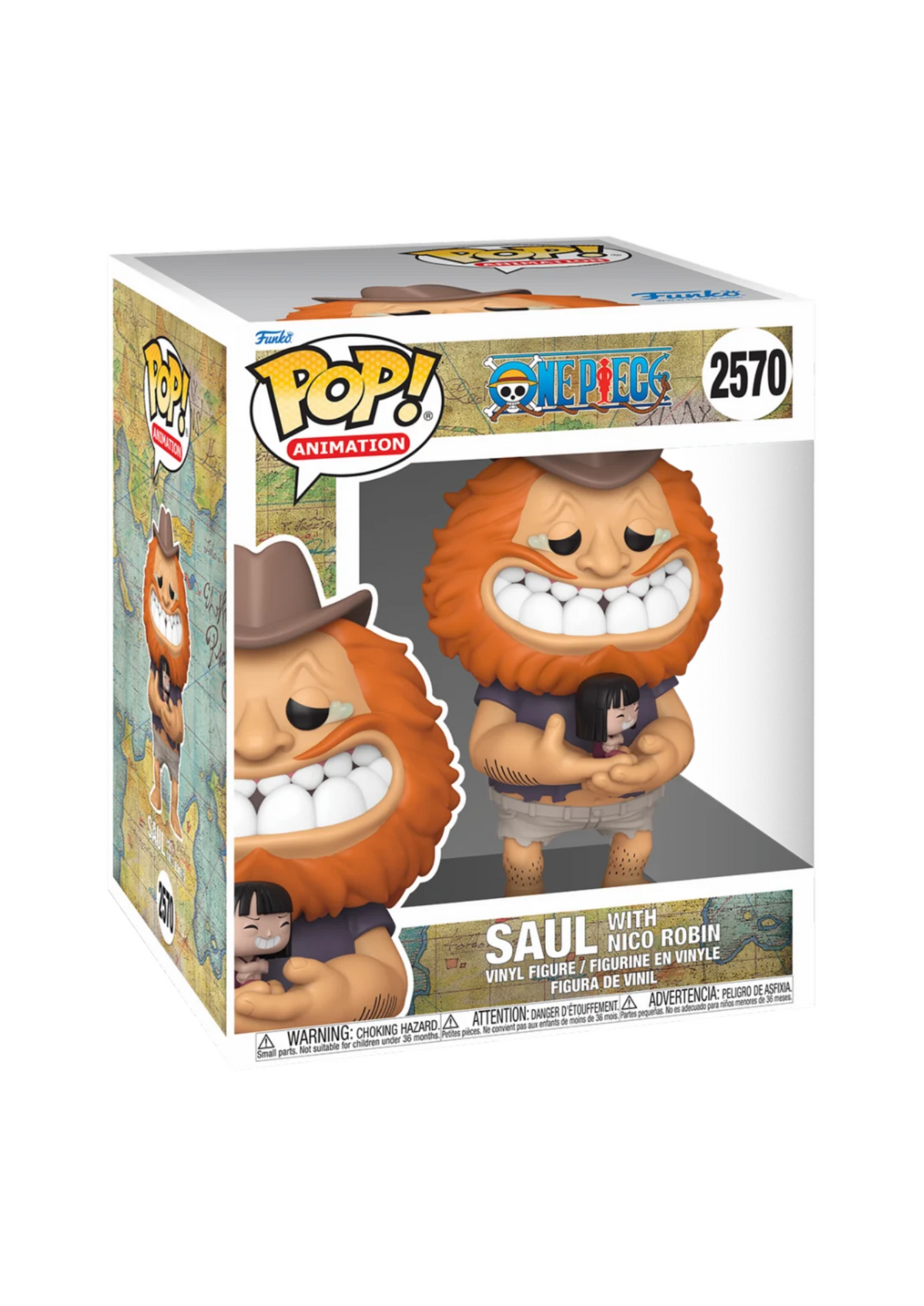 ONE PIECE FUNKO POP - SAUL WITH NICO ROBIN - 15cm figure