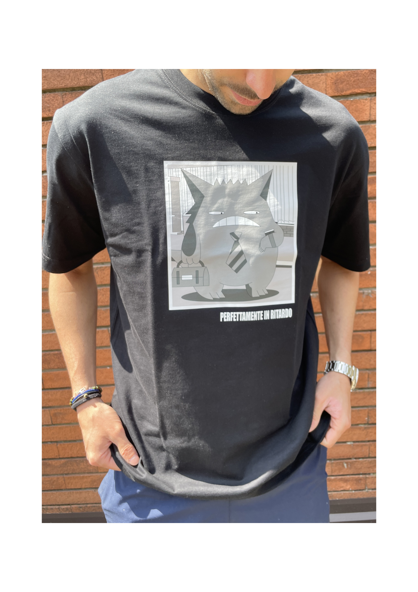 T-SHIRT POKEMON - GENGAR IS LATE -