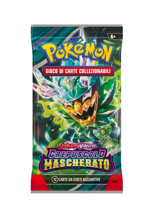 Pokemon Scarlatto e Violetto Crepuscolo Mascherato Booster Pack 1 bustina versione Italiano