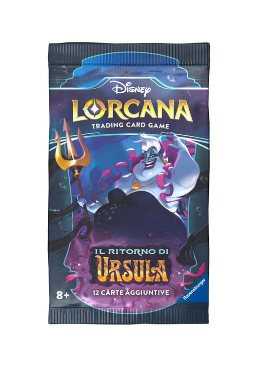 Disney Lorcana Il ritorno di Ursula Booster Pack 1 bustina versione Italiano