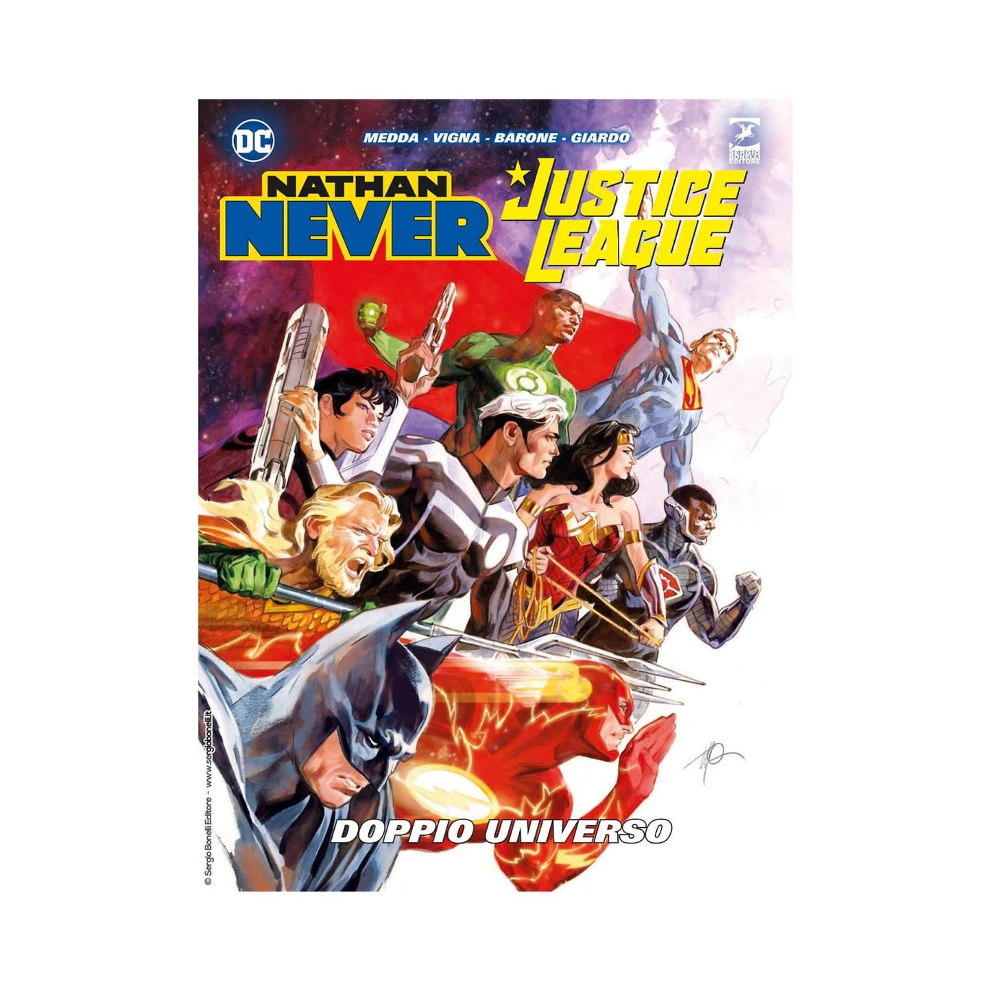 Nathan Never - Justice League - Doppio Universo