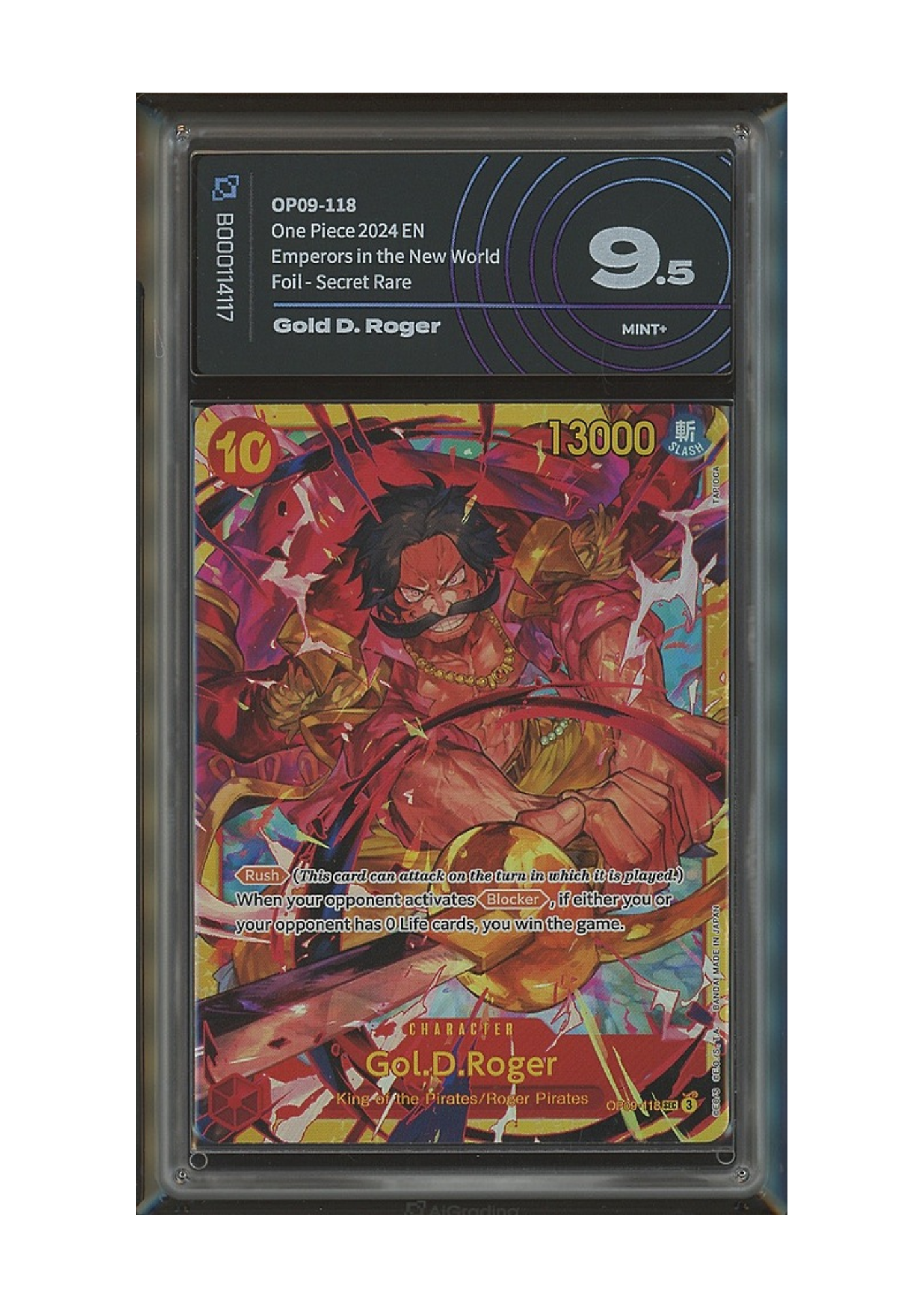 Gol D. Roger - OP09-118 - foil secret rare