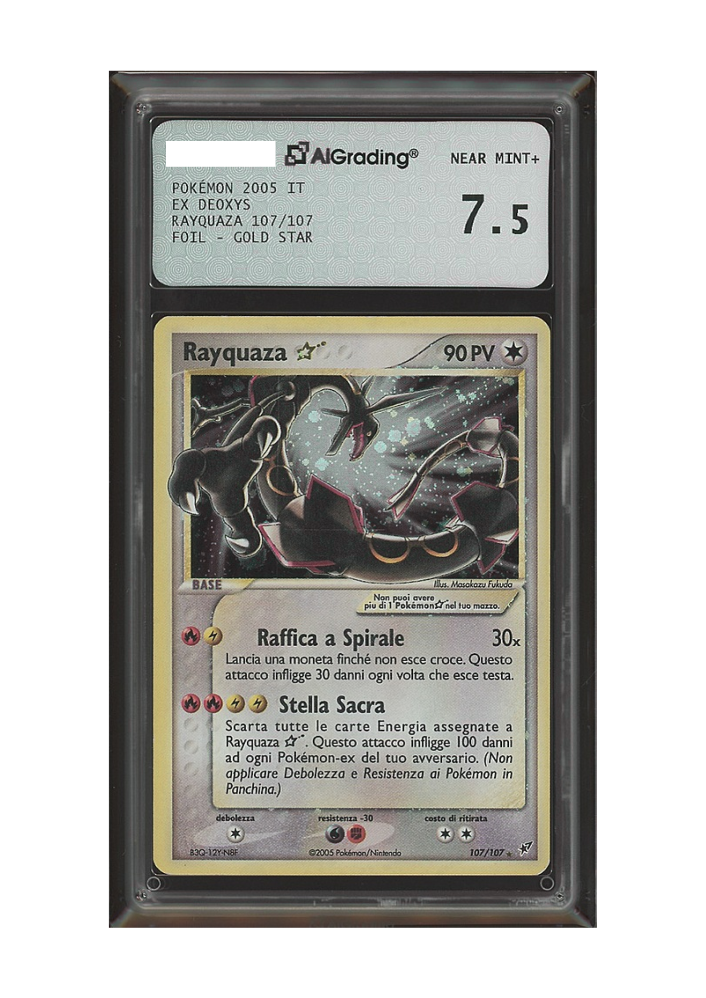 Rayquaza - EX Deoxys DX107 - Gold Star