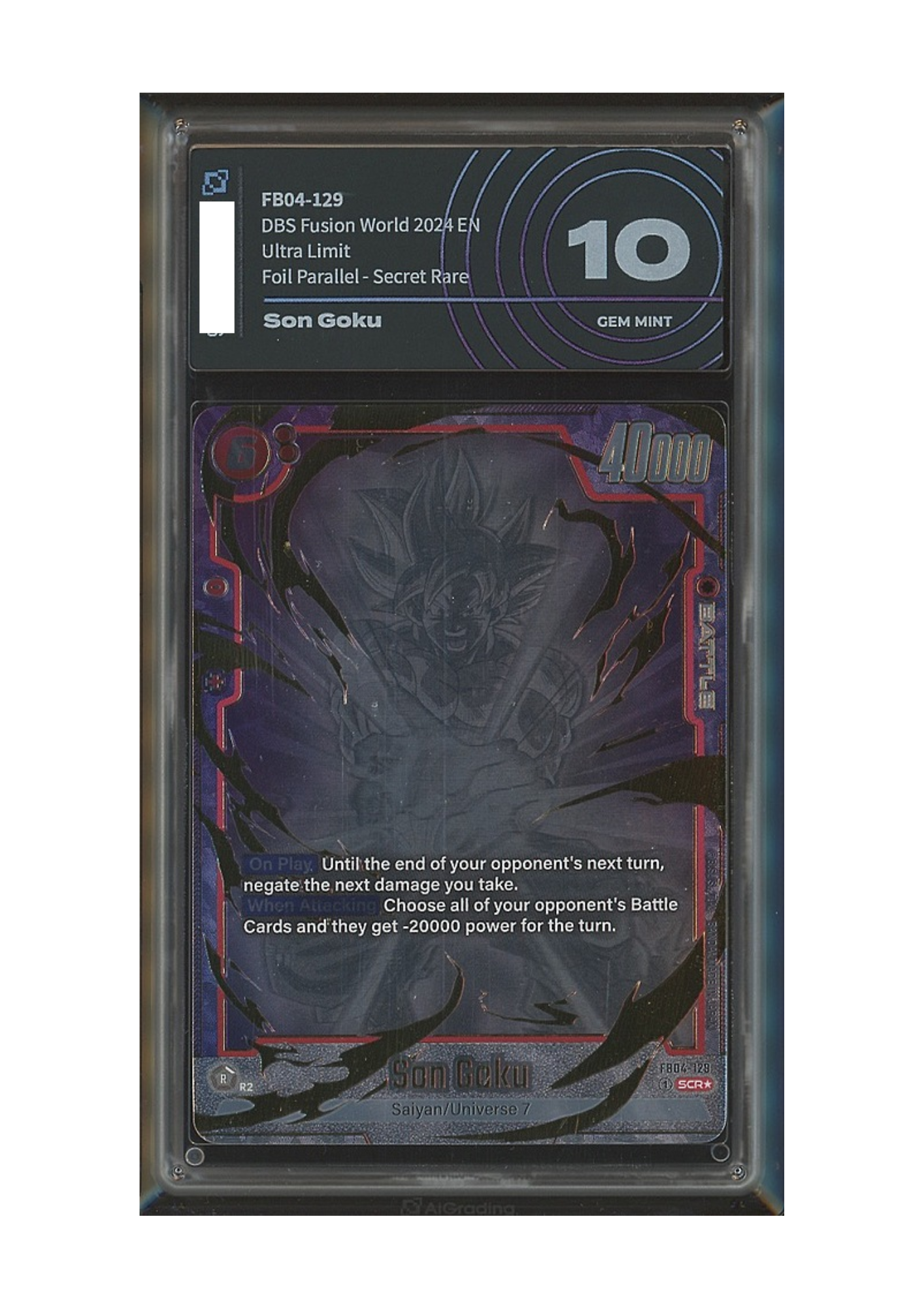 Son Goku - DBSCG FW - FB04-129 - Secret rare