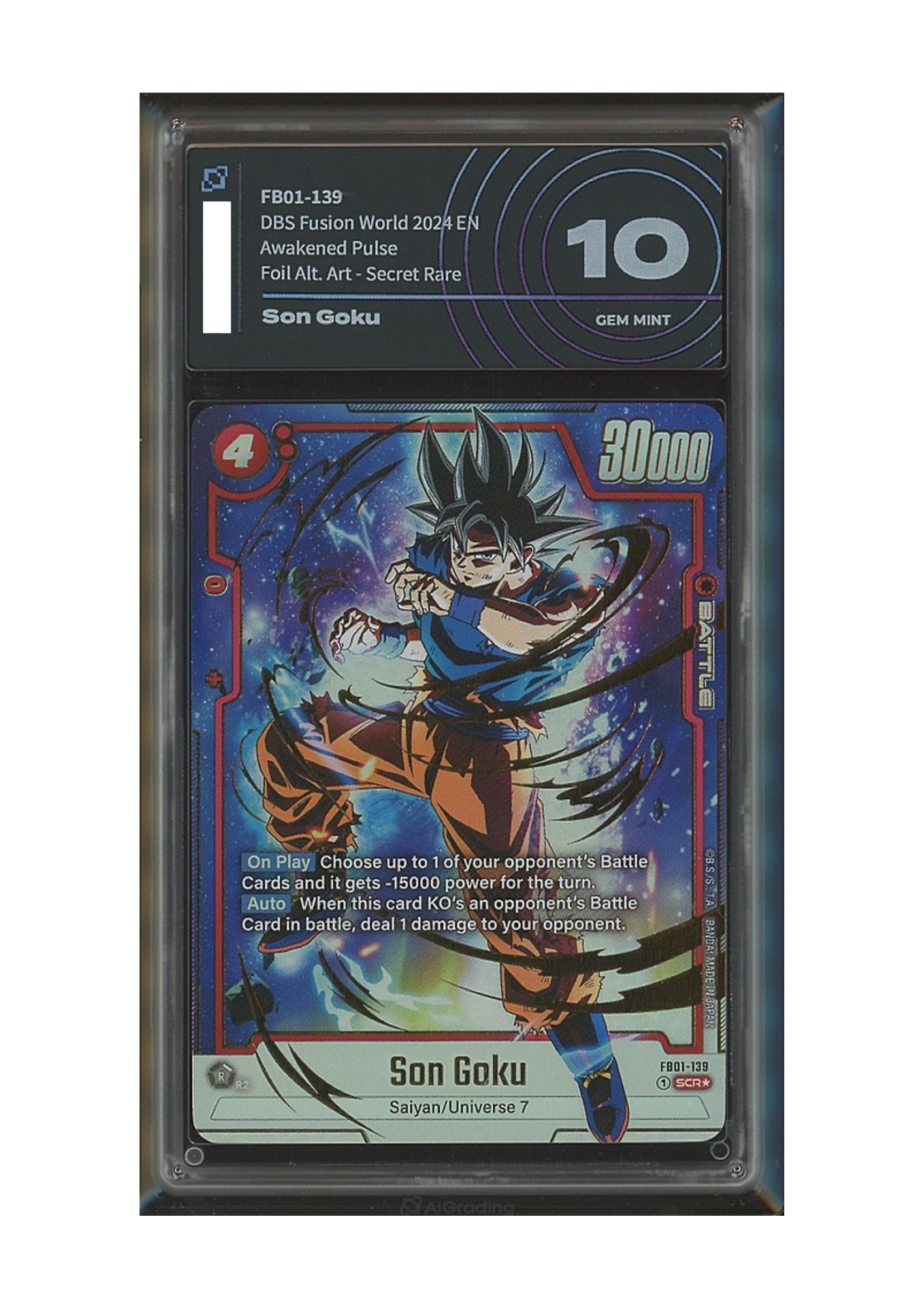 Son Goku - DBSCG FW - FB01-139 - Secret rare alternative art