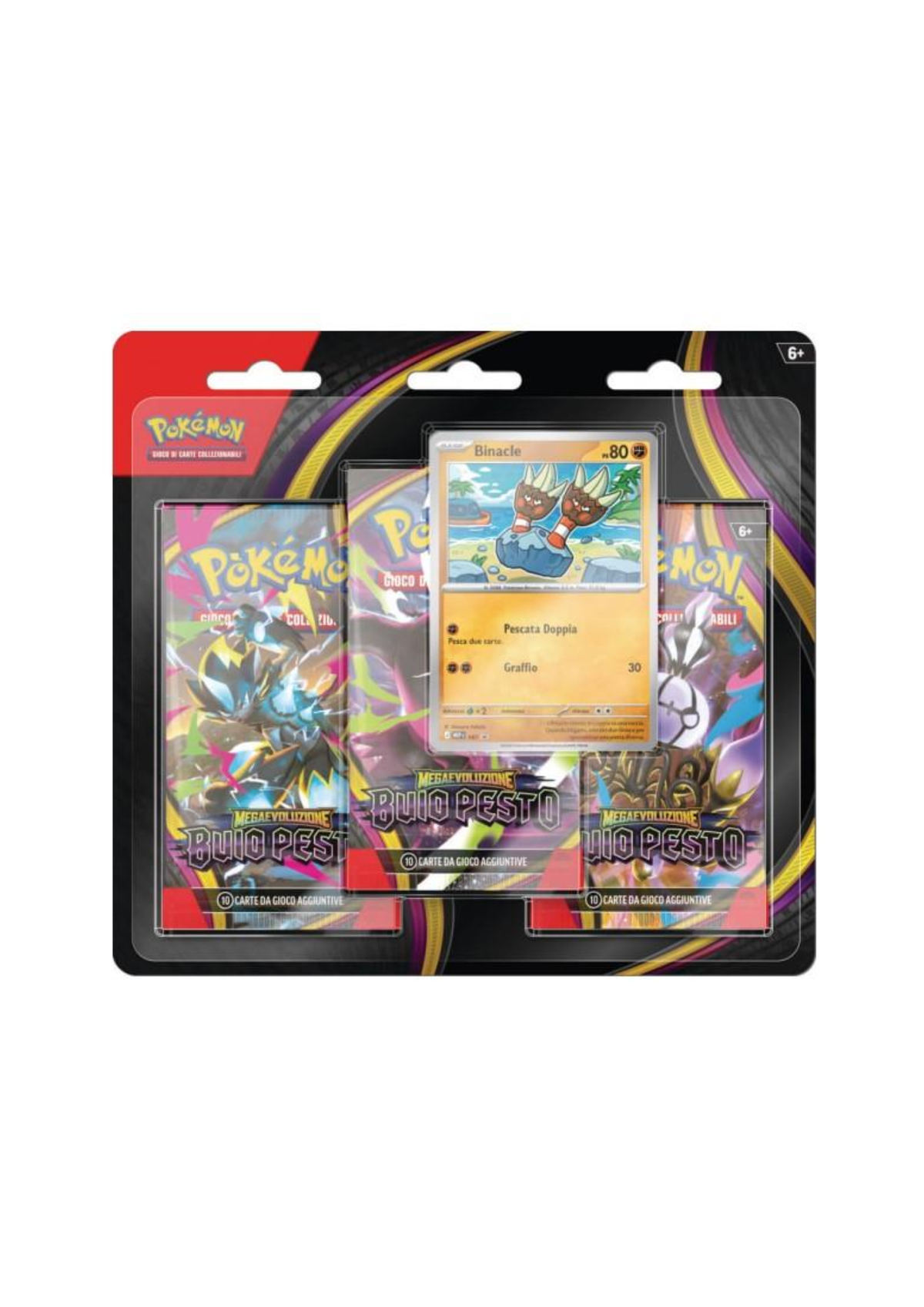 POKEMON TCG - BUIO PESTO - BLISTER 3 BUSTINE