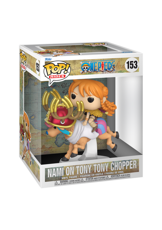 ONE PIECE FUNKO POP - NAMI ON TONY TONY CHOPPER - ride deluxe pop