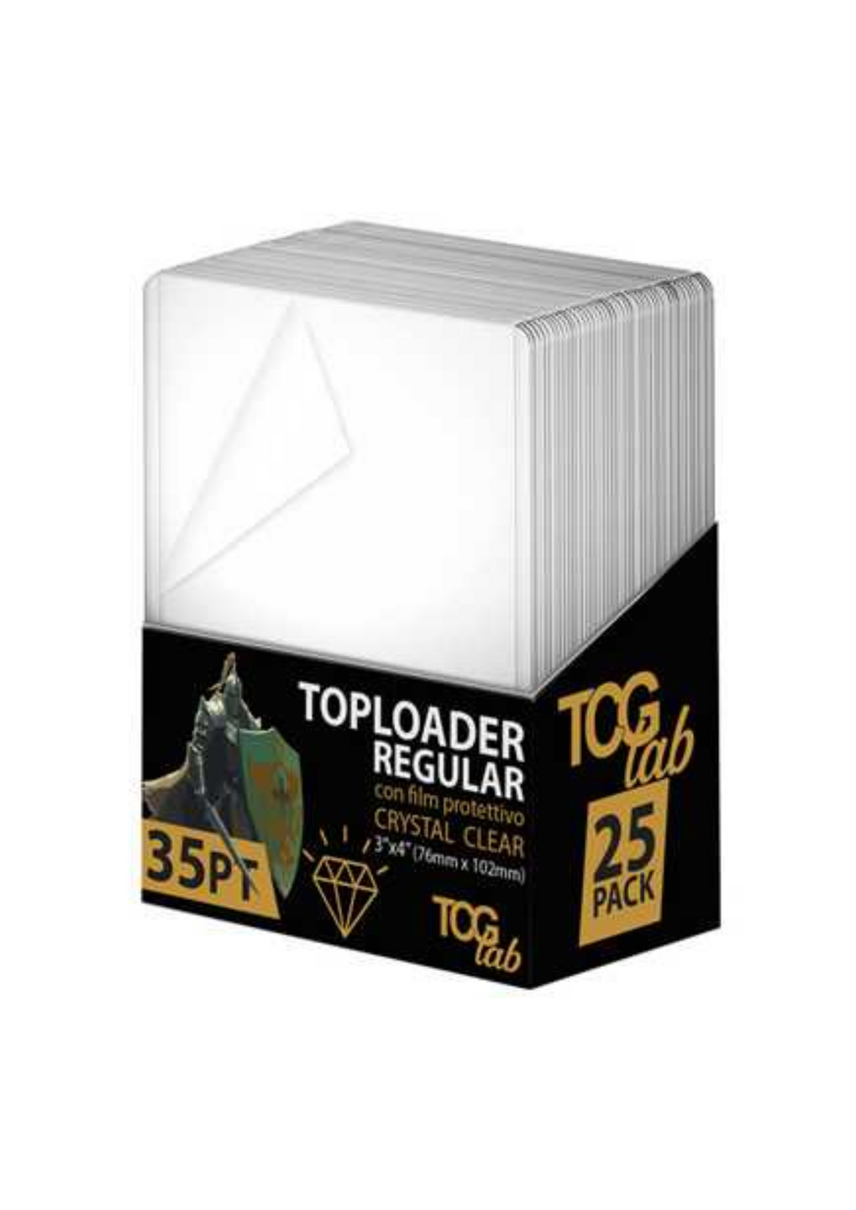 TcgLab - Toploader Crystal Clear con Film Protettivo - (Box 25pz)