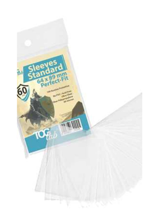 TcgLab Bustine Protettive Standard Perfect Fit - Ultra Clear - 60 micron